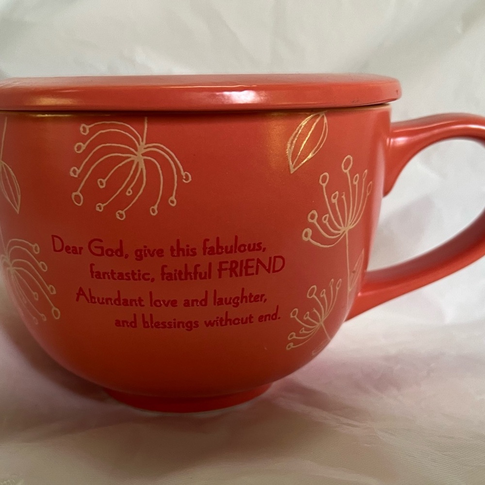 Faithful Friend Prayer Coffee/Tea Mug with lid/Coaster
